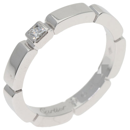 CARTIER Maillon PANTHERE Diamond #49 Ring K18 White Gold Ladies [Used]