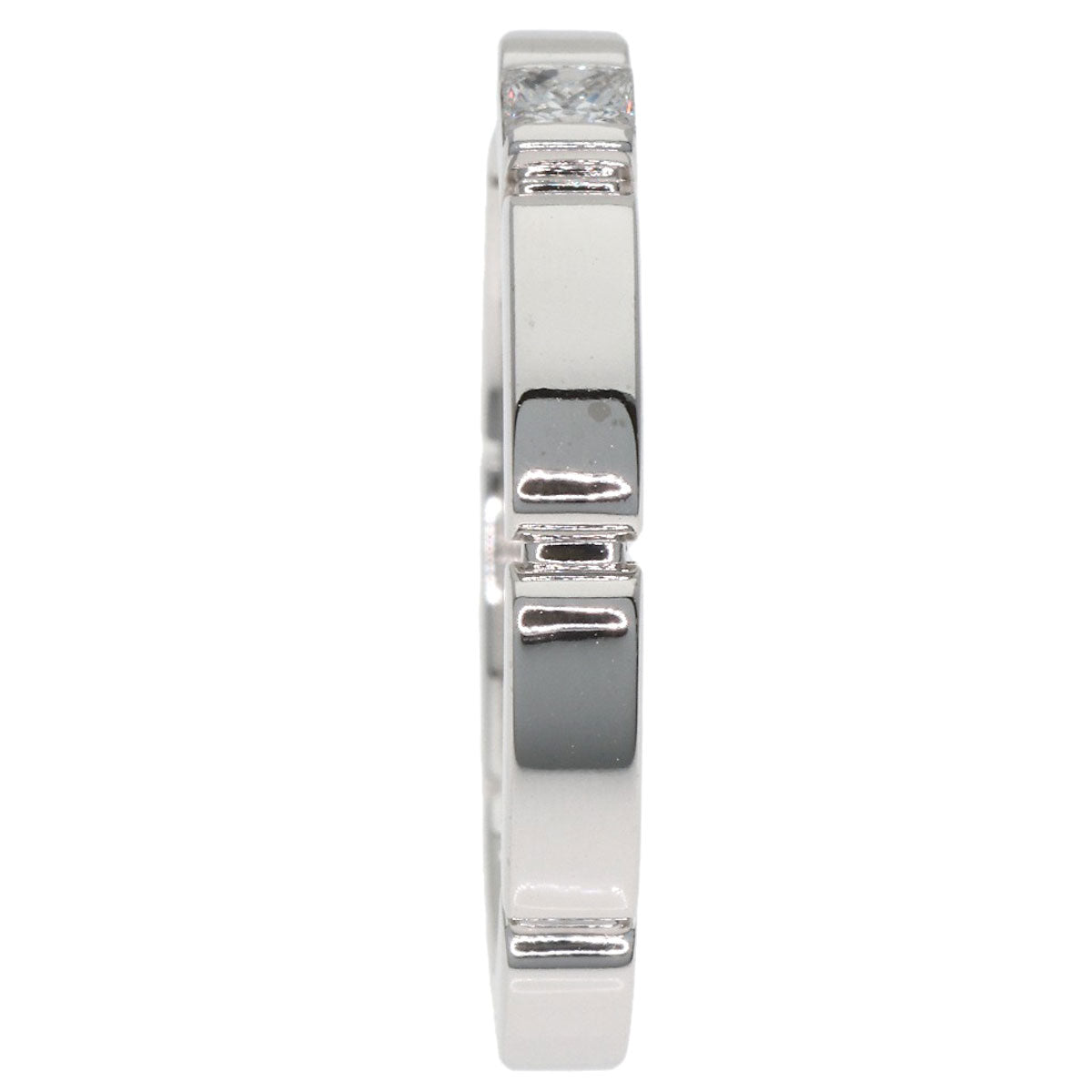 CARTIER Maillon PANTHERE Diamond #49 Ring K18 White Gold Ladies [Used]