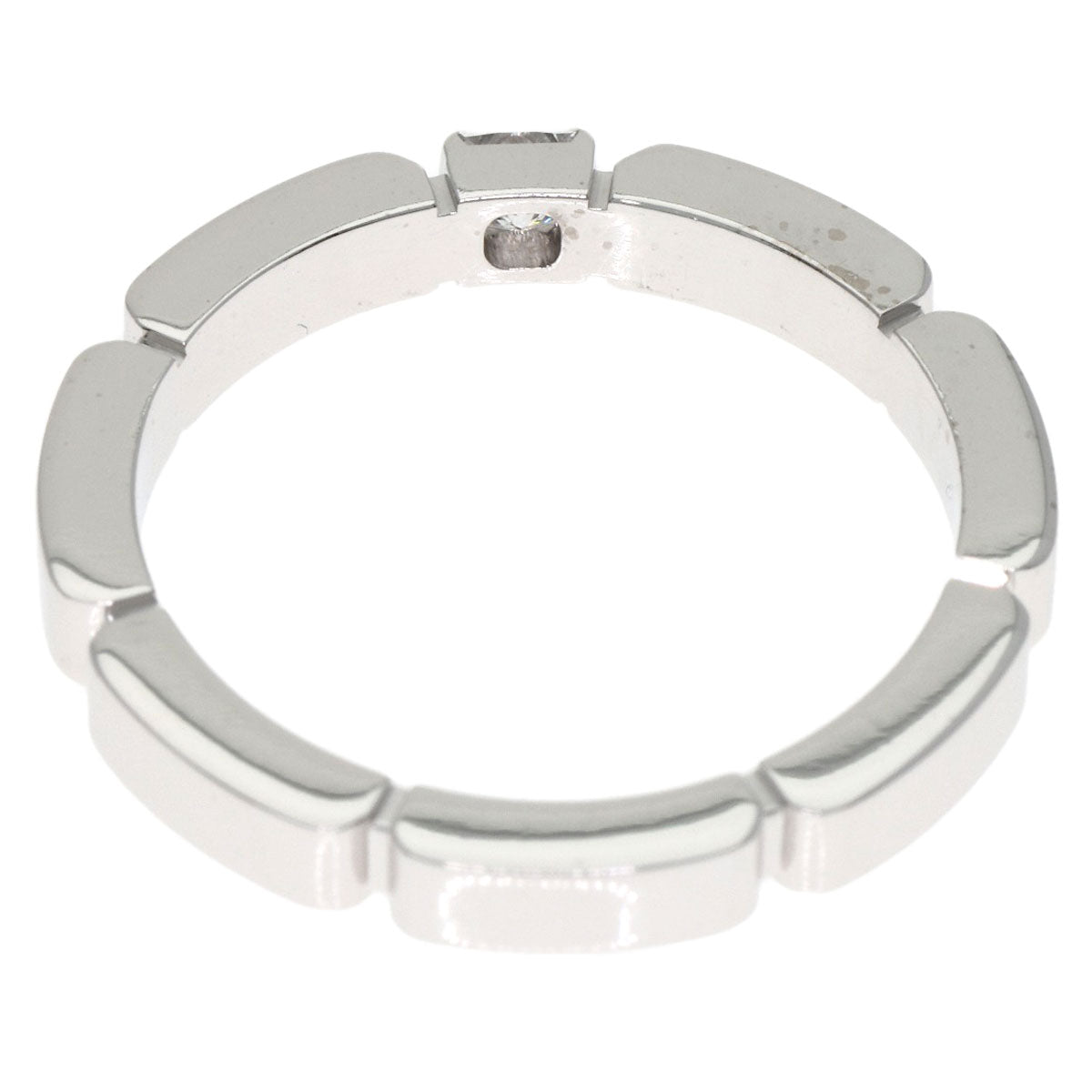 CARTIER Maillon PANTHERE Diamond #49 Ring K18 White Gold Ladies [Used]