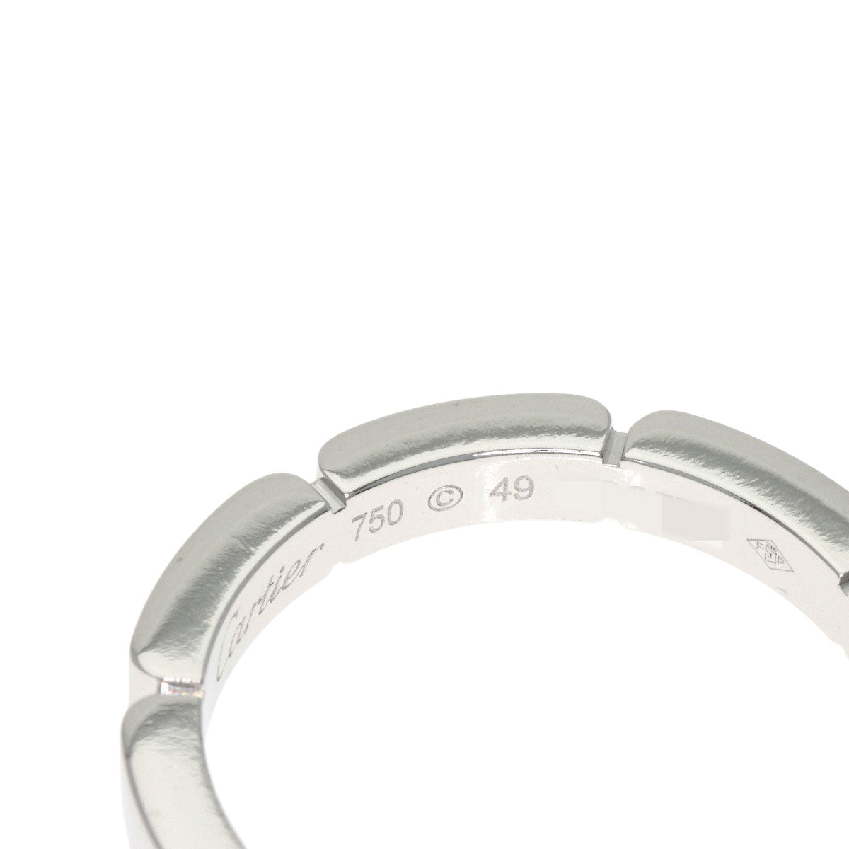 CARTIER Maillon PANTHERE Diamond #49 Ring K18 White Gold Ladies [Used]