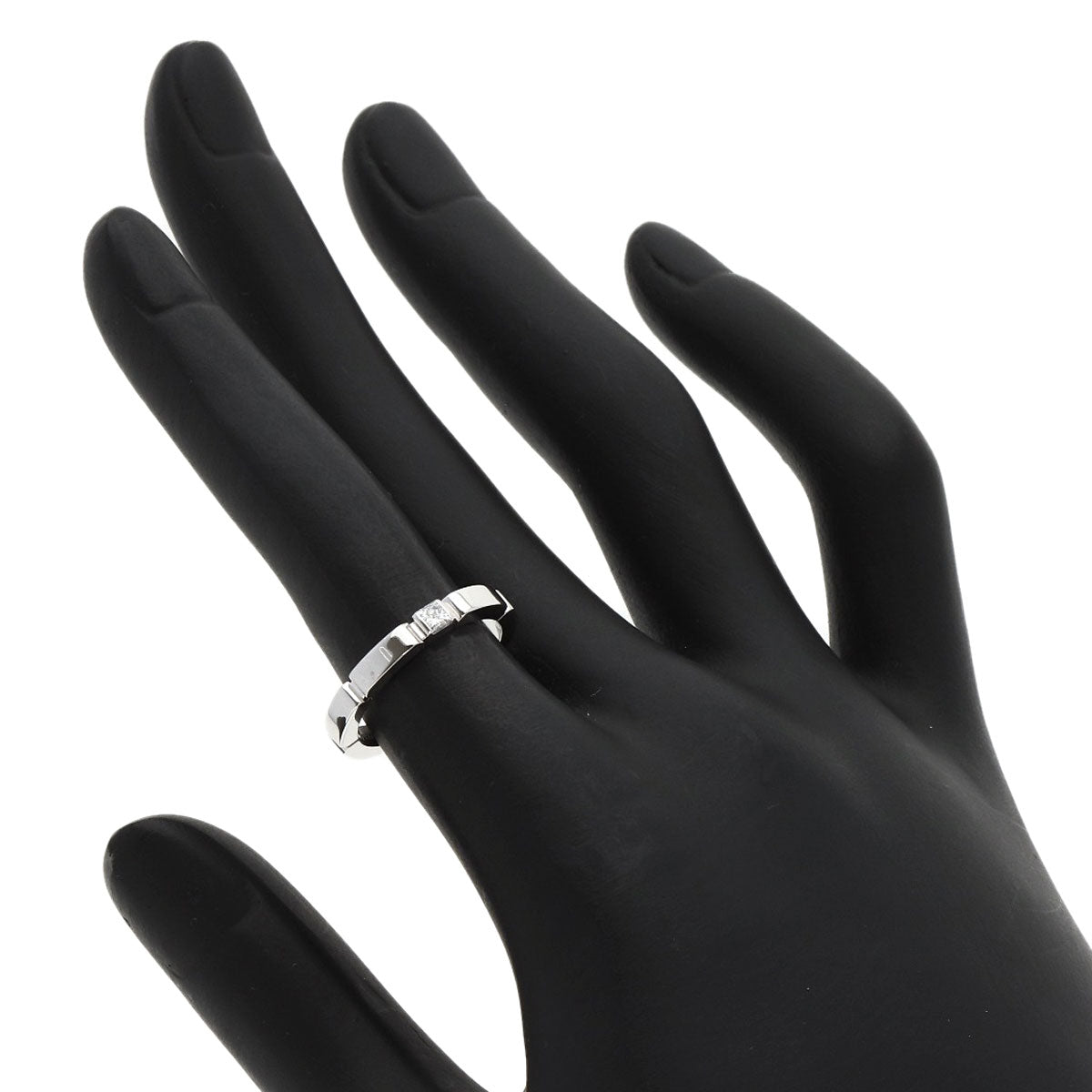 CARTIER Maillon PANTHERE Diamond #49 Ring K18 White Gold Ladies [Used]