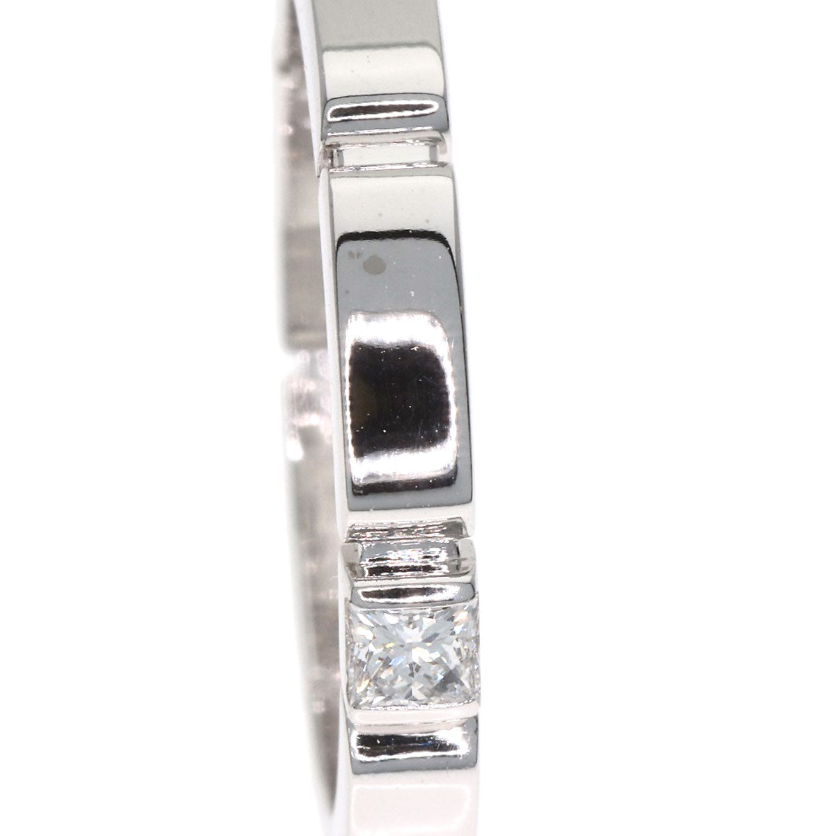 CARTIER Maillon PANTHERE Diamond #49 Ring K18 White Gold Ladies [Used]