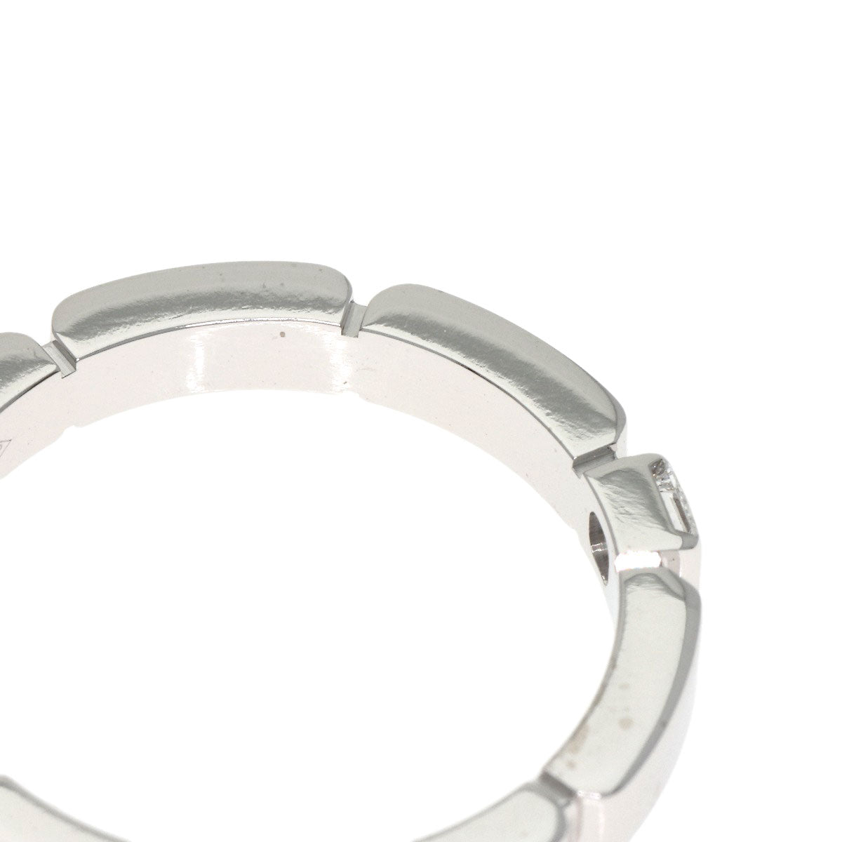 CARTIER Maillon PANTHERE Diamond #49 Ring K18 White Gold Ladies [Used]