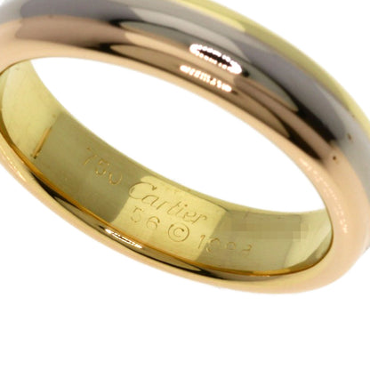CARTIER Three-color pairing #51 #56 Ring K18 Yellow Gold K18 White GoldLadies [Used]