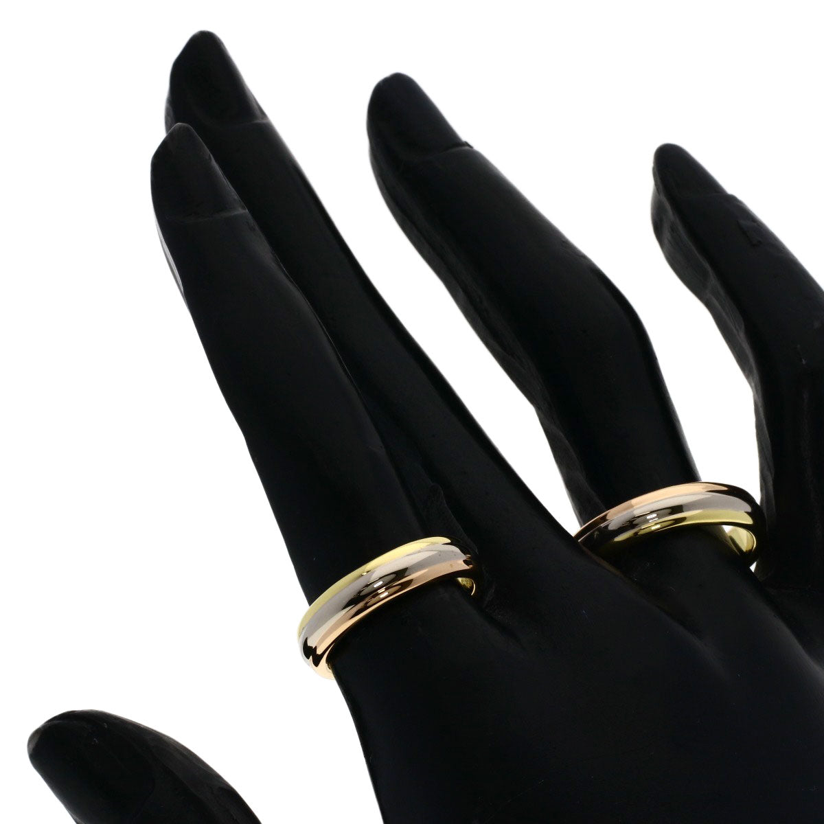 CARTIER Three-color pairing #51 #56 Ring K18 Yellow Gold K18 White GoldLadies [Used]
