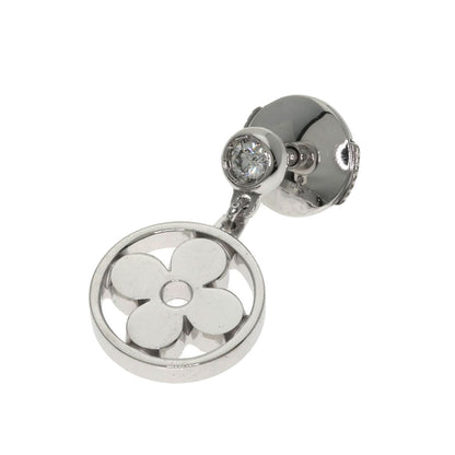 LOUIS VUITTON Monogram Ldylle Diamond (single item) Q96167 earring K18 White Gold Ladies [Used]