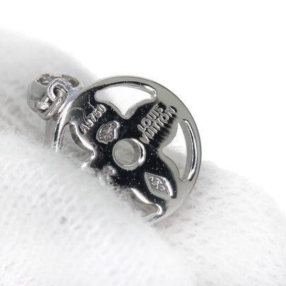 LOUIS VUITTON Monogram Ldylle Diamond (single item) Q96167 earring K18 White Gold Ladies [Used]