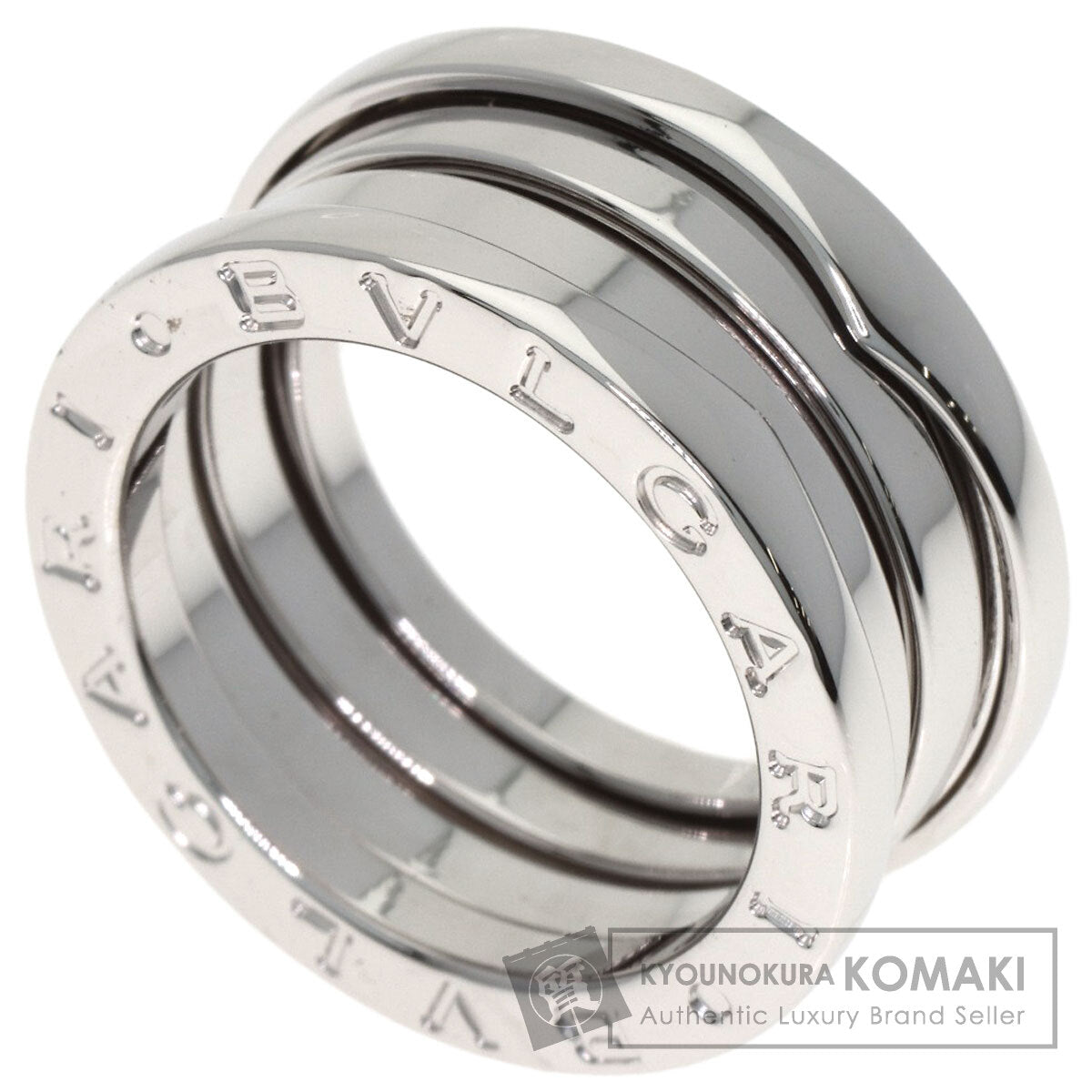 BVLGARI B.zero1 3 Band #49 Ring K18 White Gold Ladies [Used]