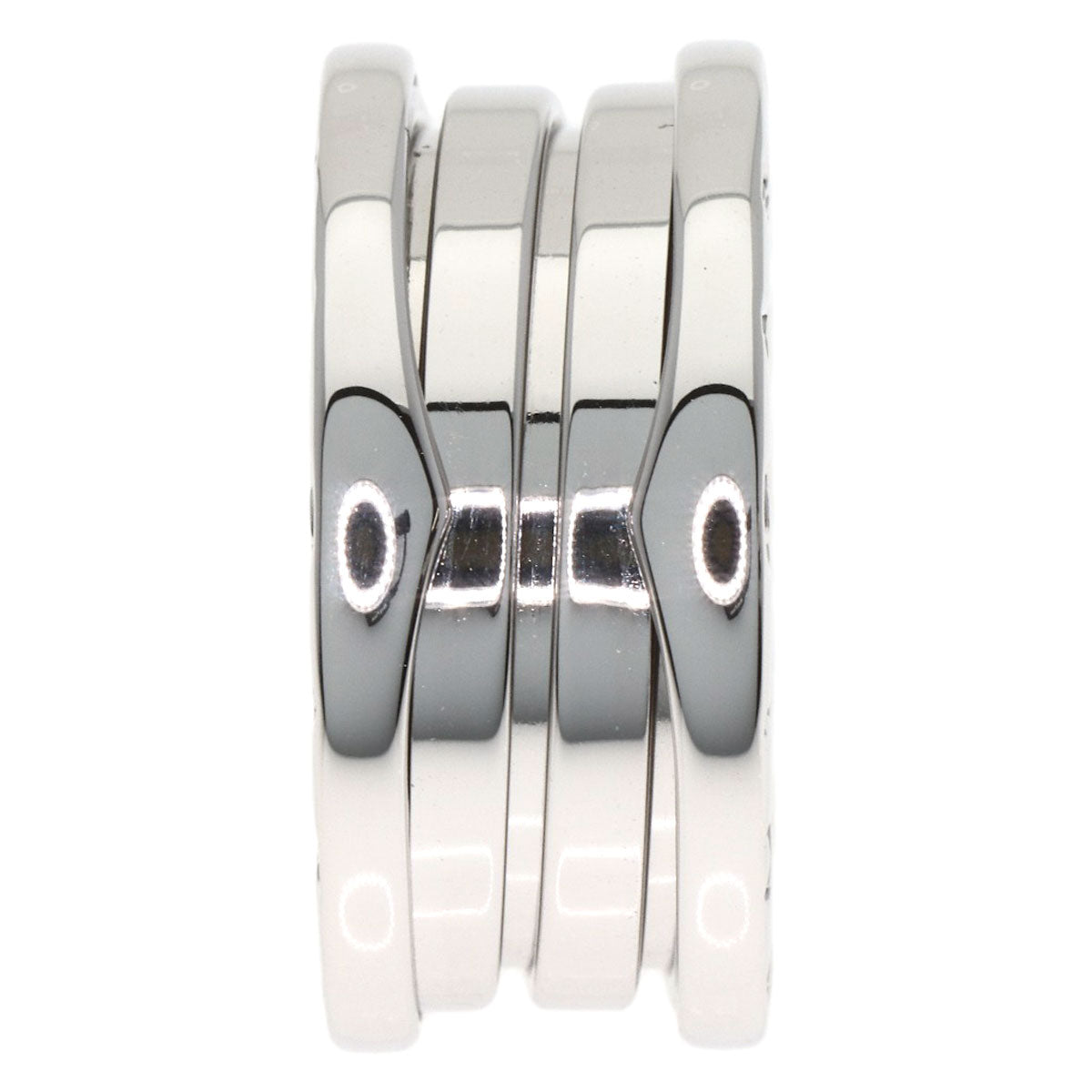 BVLGARI B.zero1 3 Band #49 Ring K18 White Gold Ladies [Used]