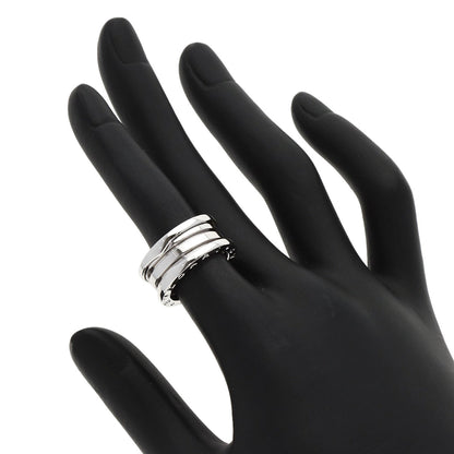 BVLGARI B.zero1 3 Band #49 Ring K18 White Gold Ladies [Used]