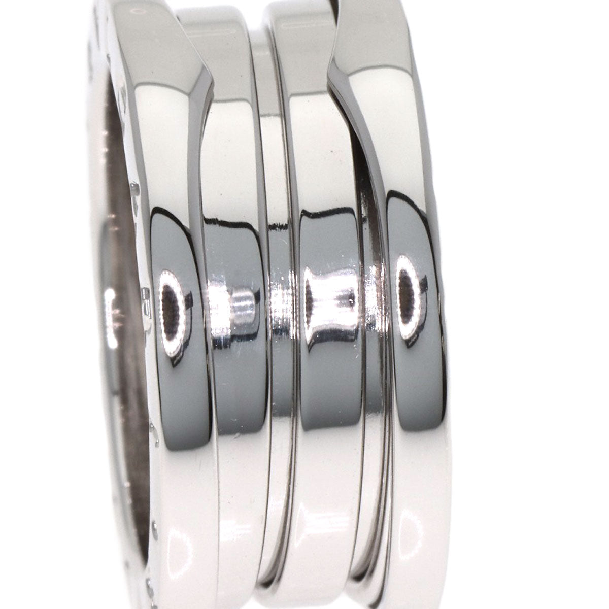 BVLGARI B.zero1 3 Band #49 Ring K18 White Gold Ladies [Used]