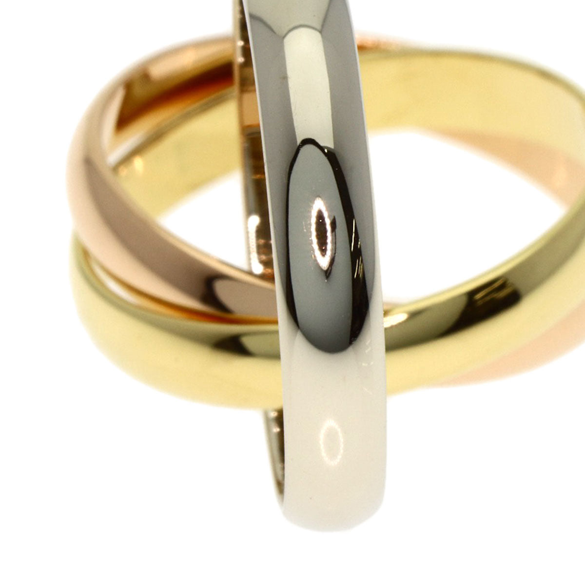 CARTIER Trinity #51 Ring K18 Yellow Gold 18K Pink GoldLadies [Used]