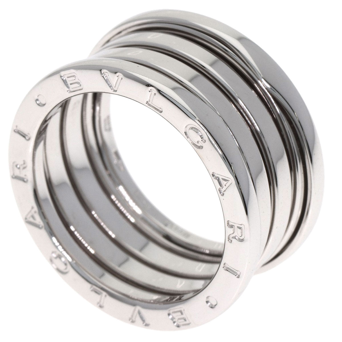 BVLGARI B.zero1 4 Band #56 Ring K18 White Gold Ladies [Used]