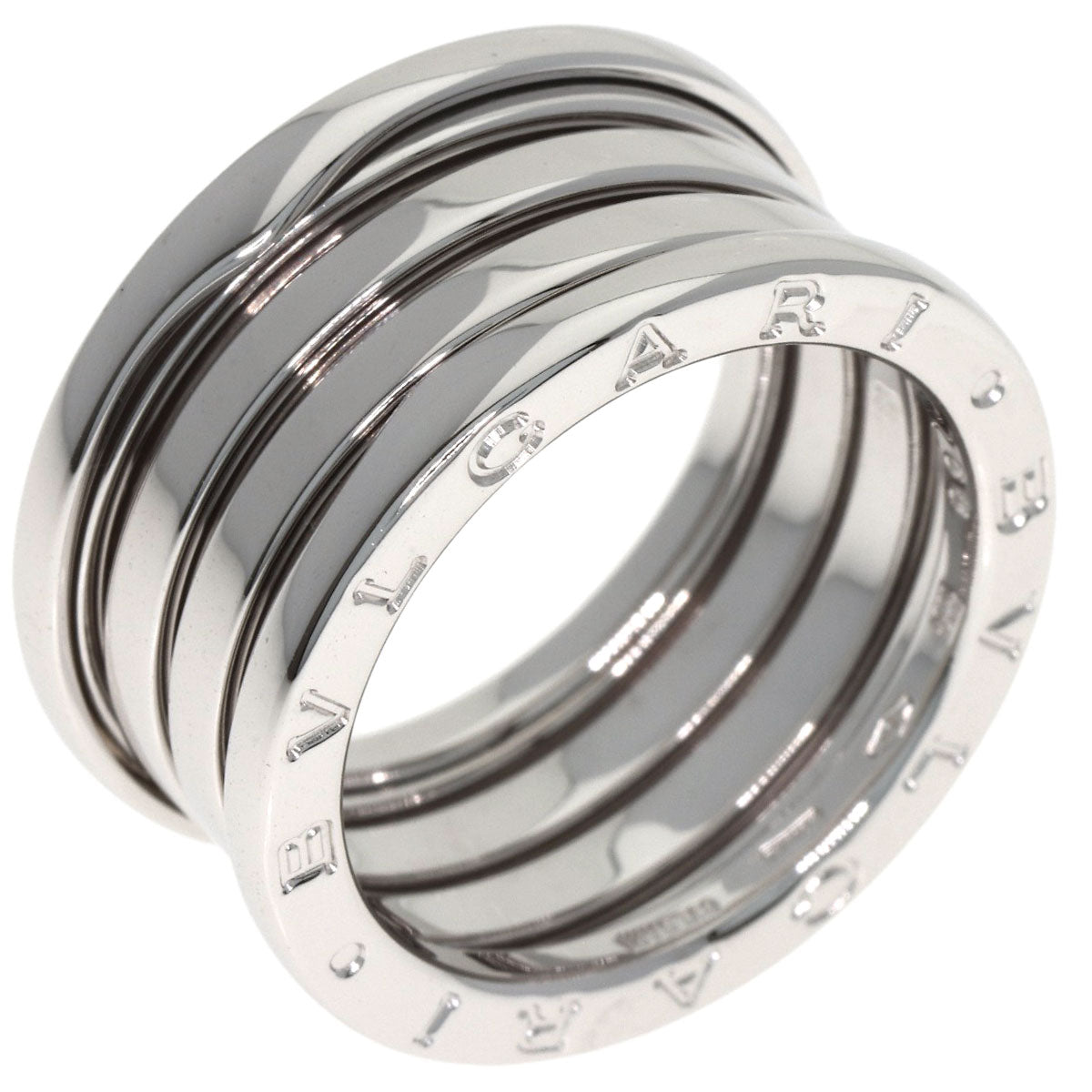 BVLGARI B.zero1 4 Band #56 Ring K18 White Gold Ladies [Used]