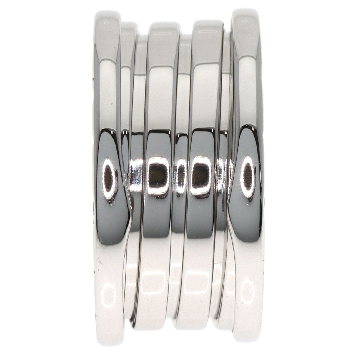 BVLGARI B.zero1 4 Band #56 Ring K18 White Gold Ladies [Used]