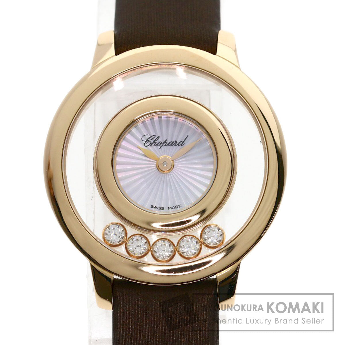 Chopard Happy diamond 209417 Watches 209417 K18 Pink Gold/Leather Ladies