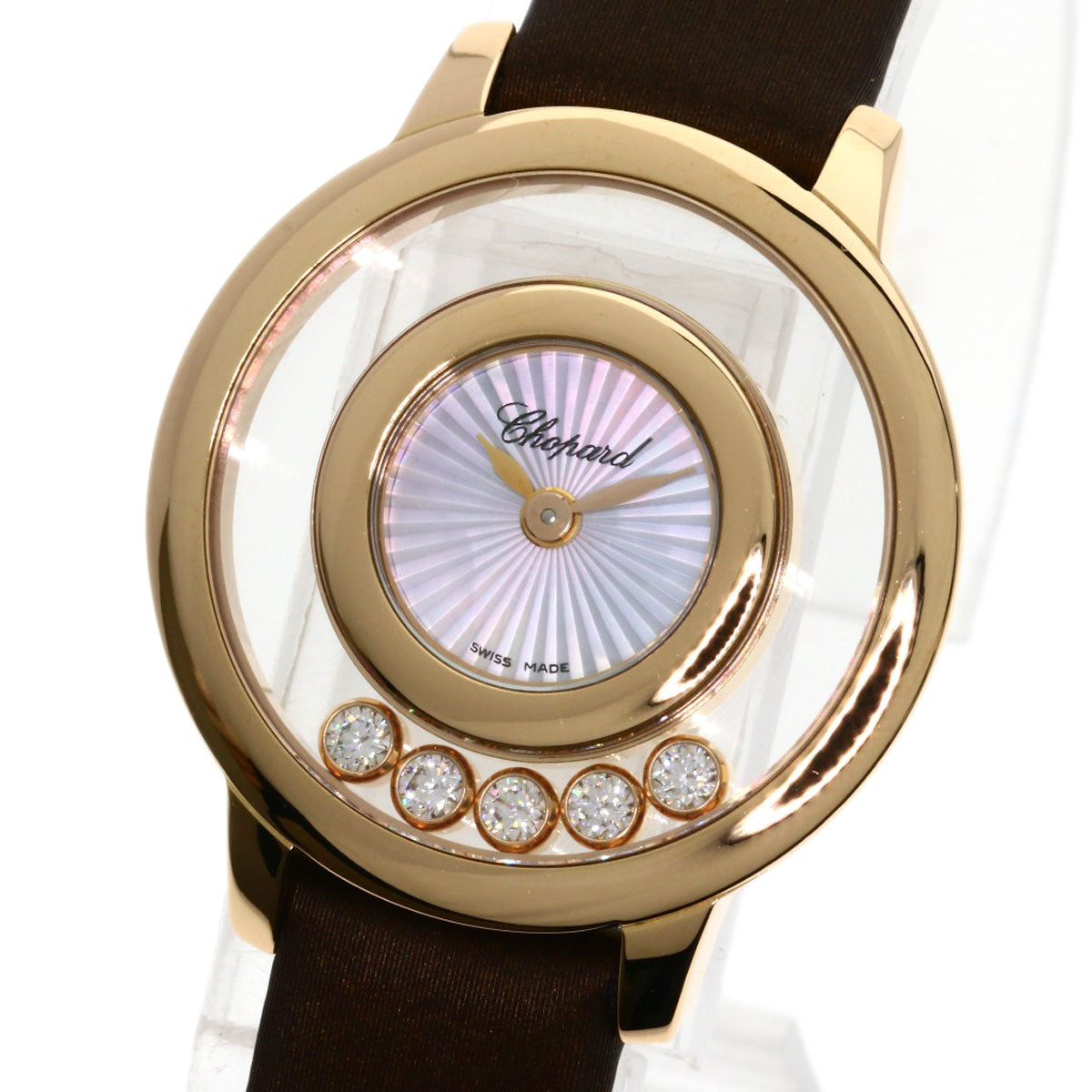 Chopard Happy diamond 209417 Watches 209417 K18 Pink Gold/Leather Ladies