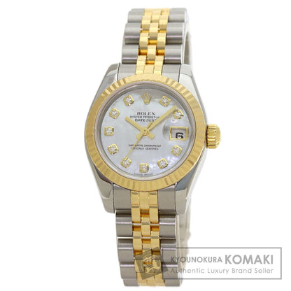 ROLEX DATEJUST 10P Diamond Watches 179173NG Stainless Steel/SSxK18YG Ladies