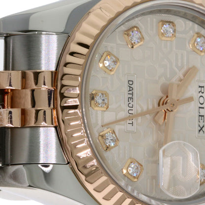 ROLEX DATEJUST 10P Diamond Watches 179171G Stainless Steel/SSxK18PG Ladies