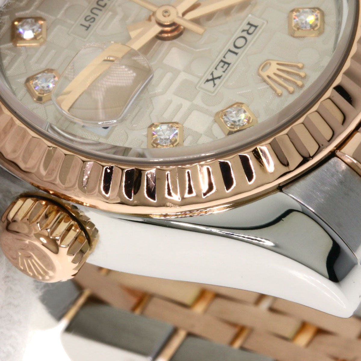 ROLEX DATEJUST 10P Diamond Watches 179171G Stainless Steel/SSxK18PG Ladies