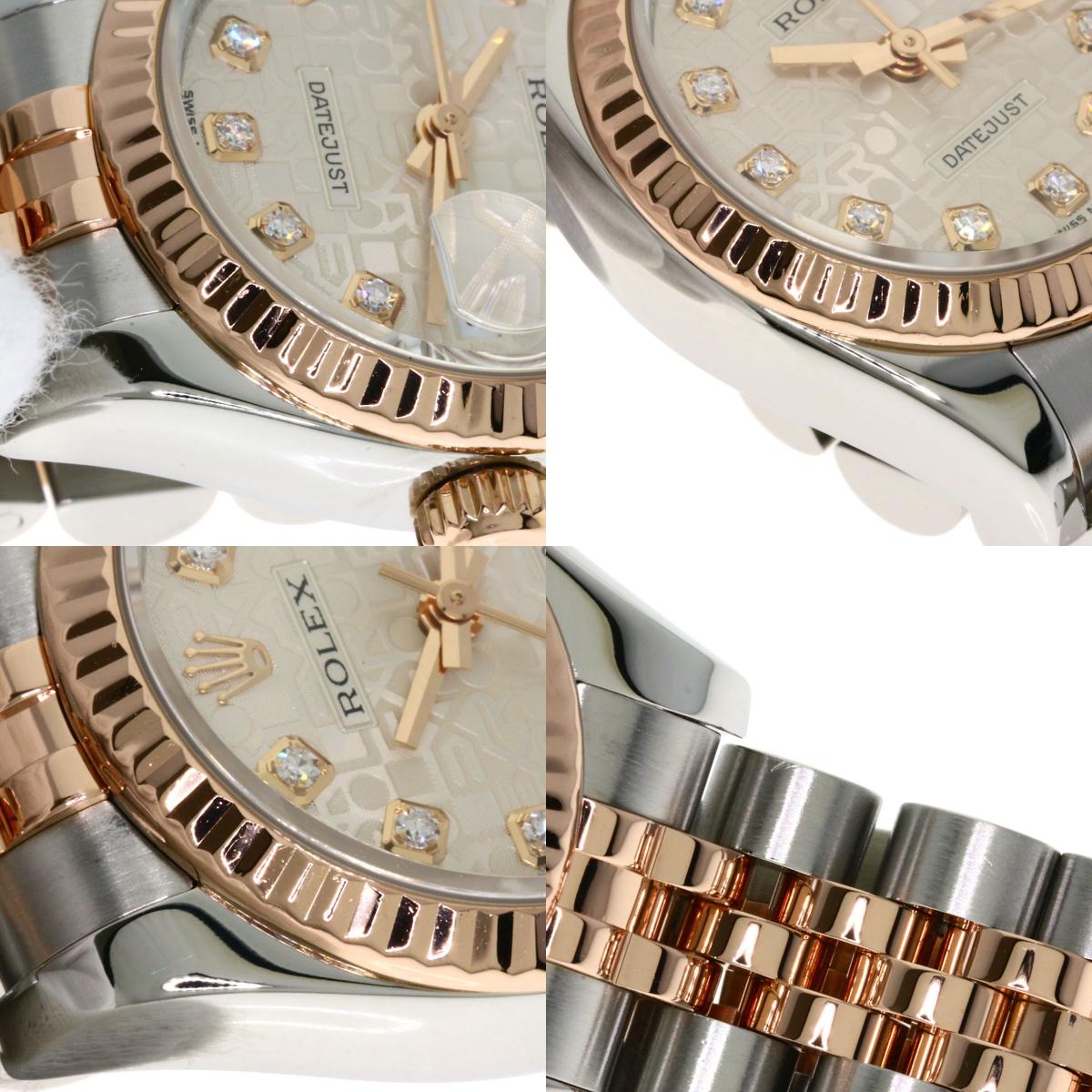 ROLEX DATEJUST 10P Diamond Watches 179171G Stainless Steel/SSxK18PG Ladies