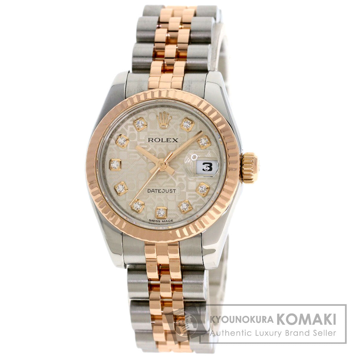 ROLEX DATEJUST 10P Diamond Watches 179171G Stainless Steel/SSxK18PG Ladies