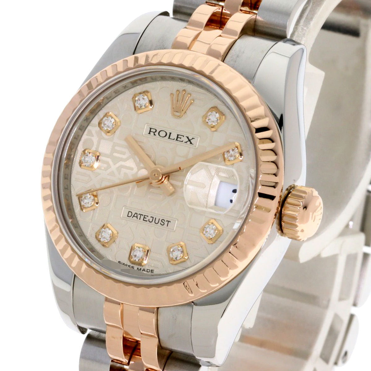 ROLEX DATEJUST 10P Diamond Watches 179171G Stainless Steel/SSxK18PG Ladies