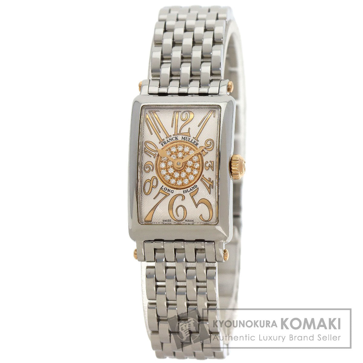 FRANCK MULLER Long Island Petit Relief Pastille Watches 802QZRELCD1PSTG Stainless Steel/Stainless Steel Ladies