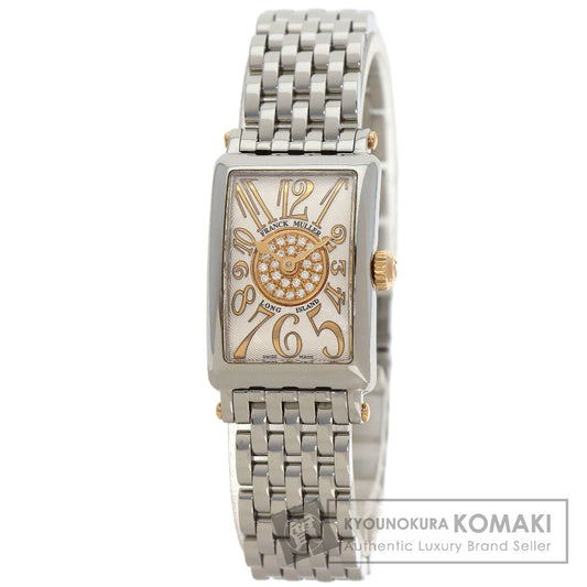 FRANCK MULLER Long Island Petit Relief Pastille Watches 802QZRELCD1PSTG Stainless Steel/Stainless Steel Ladies