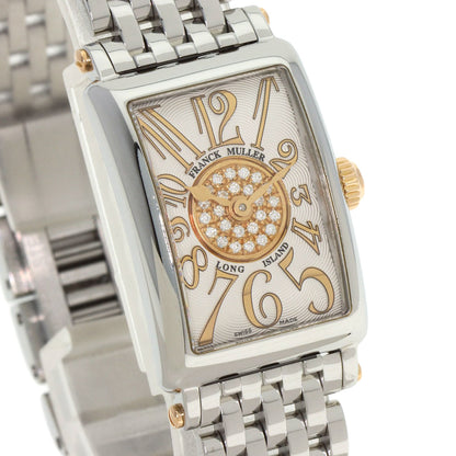 FRANCK MULLER Long Island Petit Relief Pastille Watches 802QZRELCD1PSTG Stainless Steel/Stainless Steel Ladies