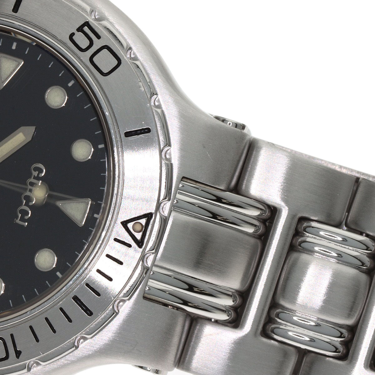 GUCCI Diver Watches 9750M Stainless Steel/Stainless Steel mens