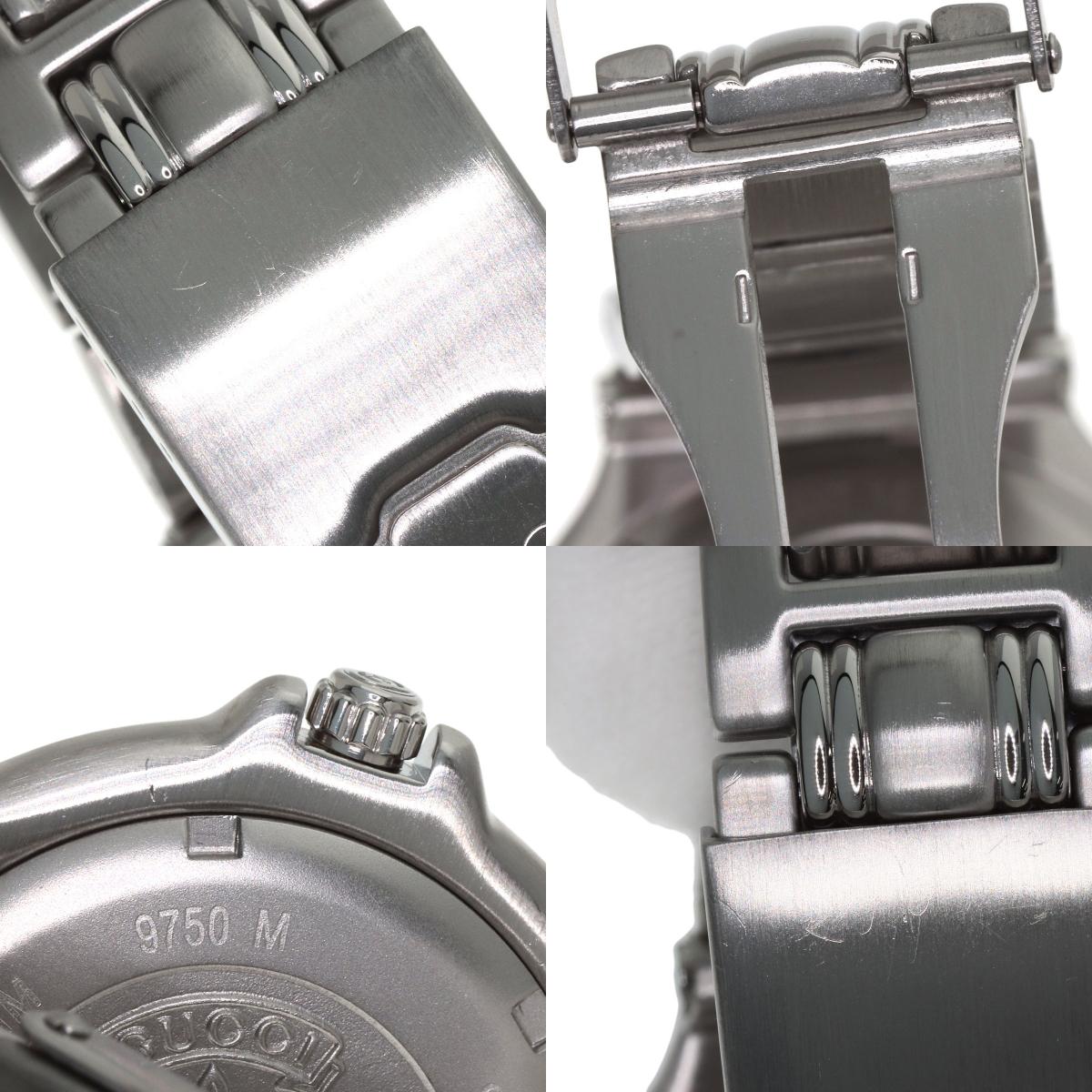 GUCCI Diver Watches 9750M Stainless Steel/Stainless Steel mens