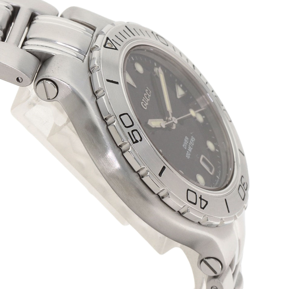 GUCCI Diver Watches 9750M Stainless Steel/Stainless Steel mens
