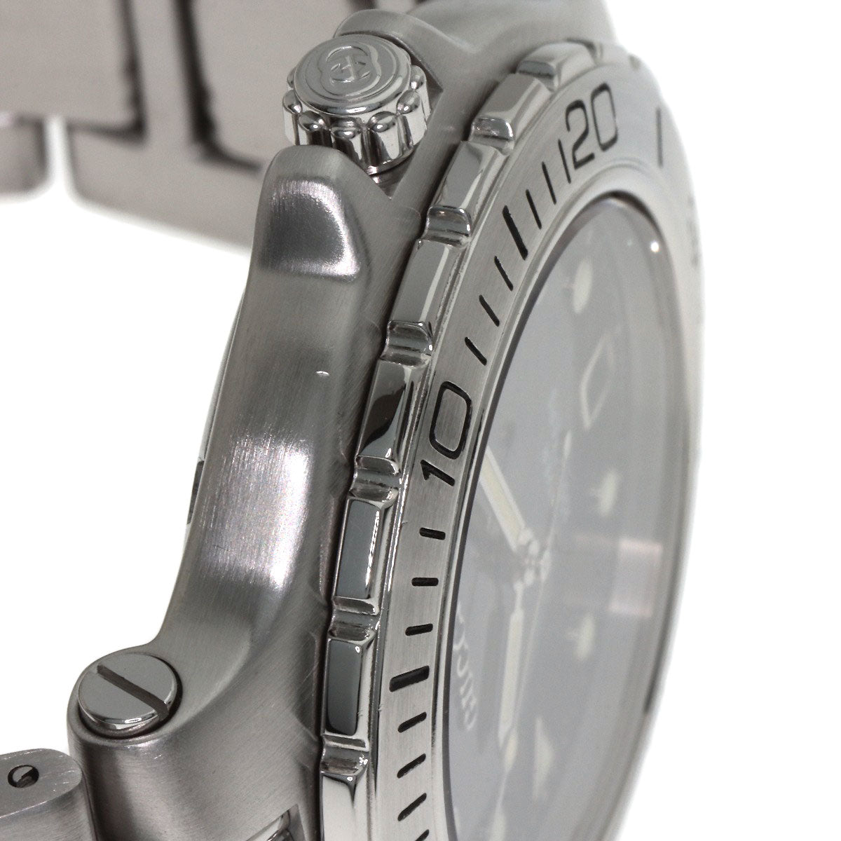 GUCCI Diver Watches 9750M Stainless Steel/Stainless Steel mens