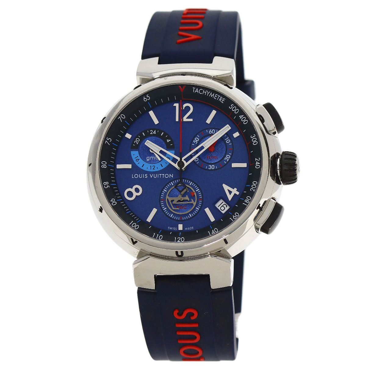 LOUIS VUITTON tambour outdoor Watches QA153 Stainless Steel/Rubber mens