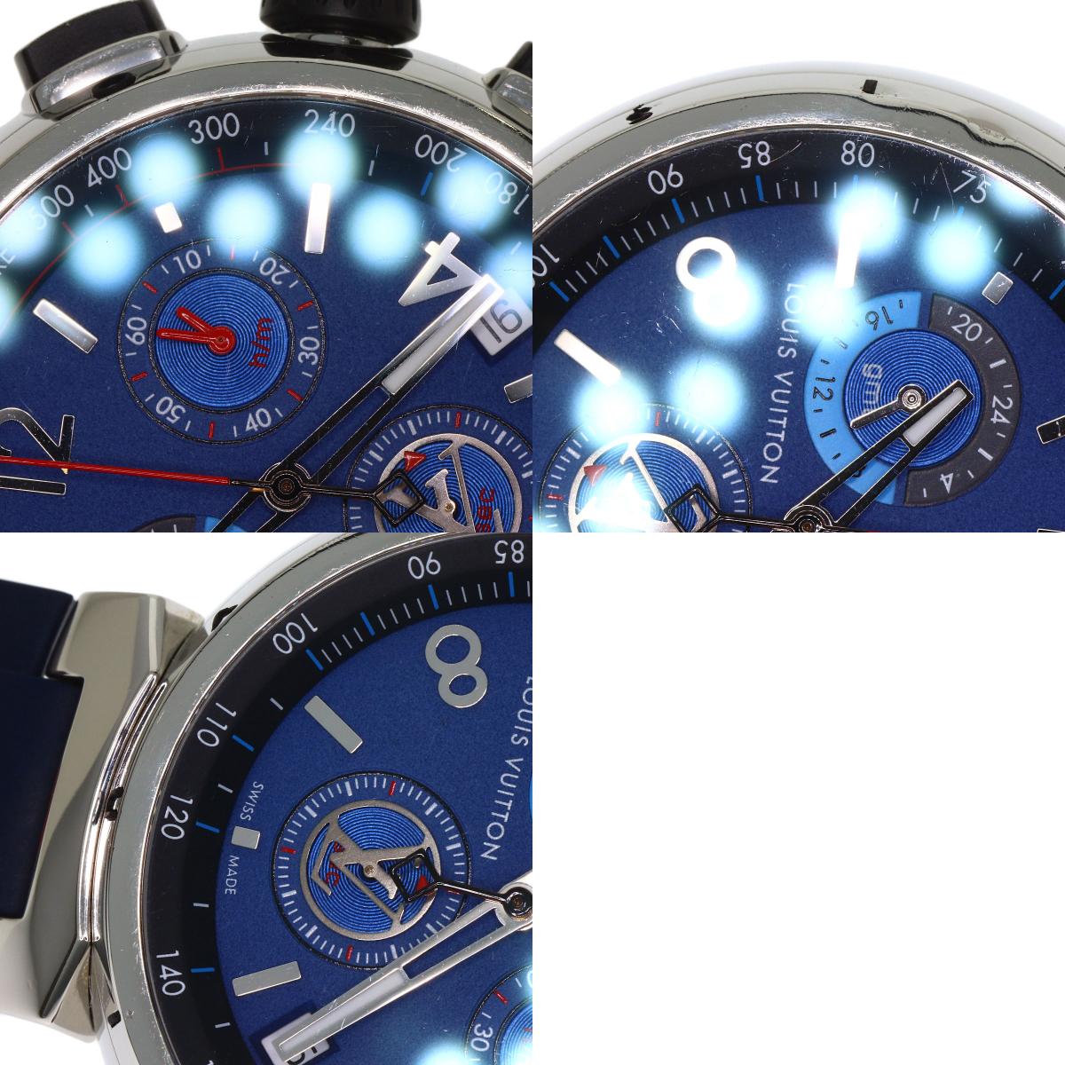LOUIS VUITTON tambour outdoor Watches QA153 Stainless Steel/Rubber mens