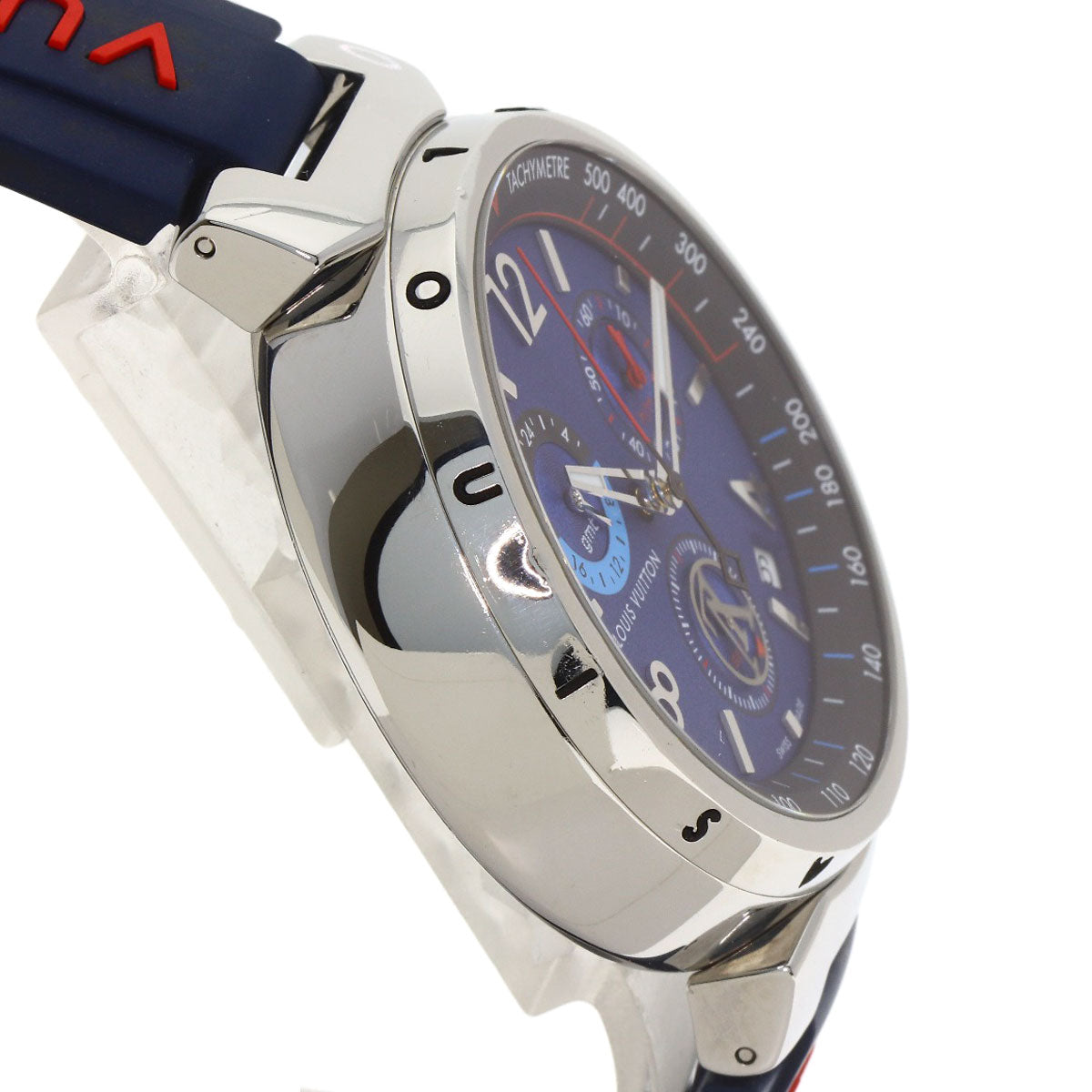 LOUIS VUITTON tambour outdoor Watches QA153 Stainless Steel/Rubber mens