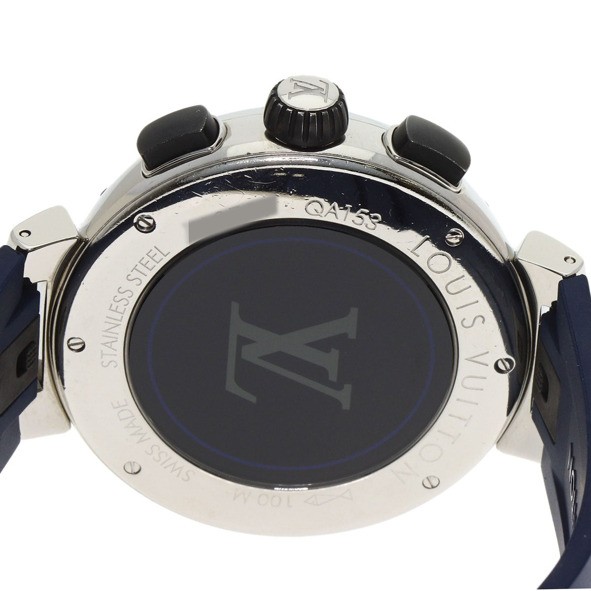 LOUIS VUITTON tambour outdoor Watches QA153 Stainless Steel/Rubber mens