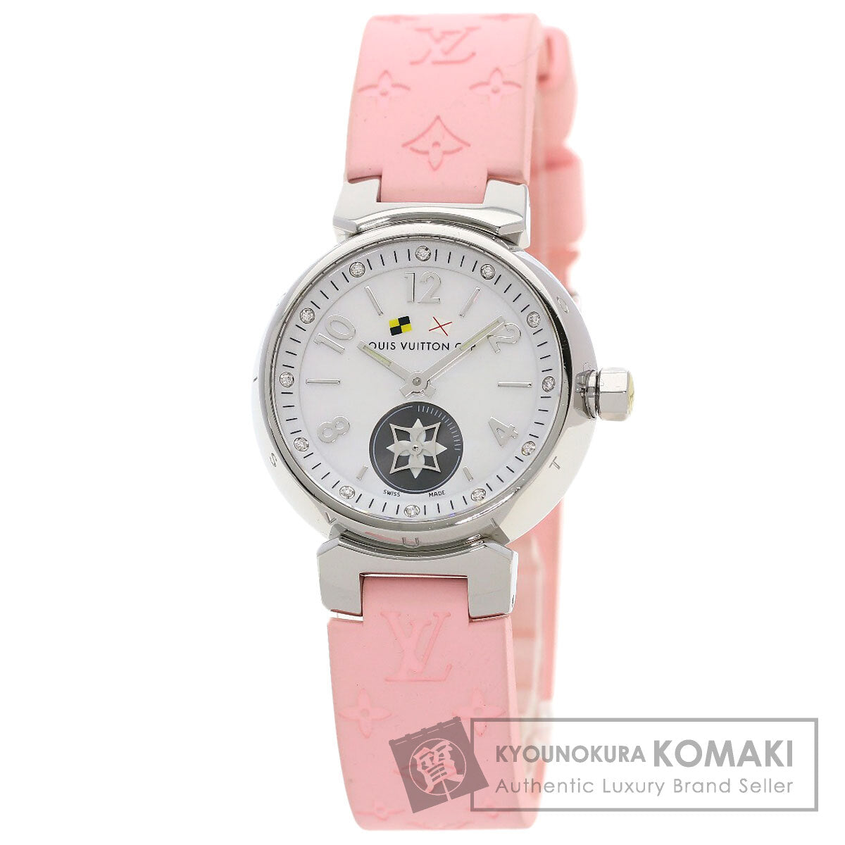 LOUIS VUITTON Tambour Lovely Cup Watches Q12M0 Stainless Steel/Rubber Ladies