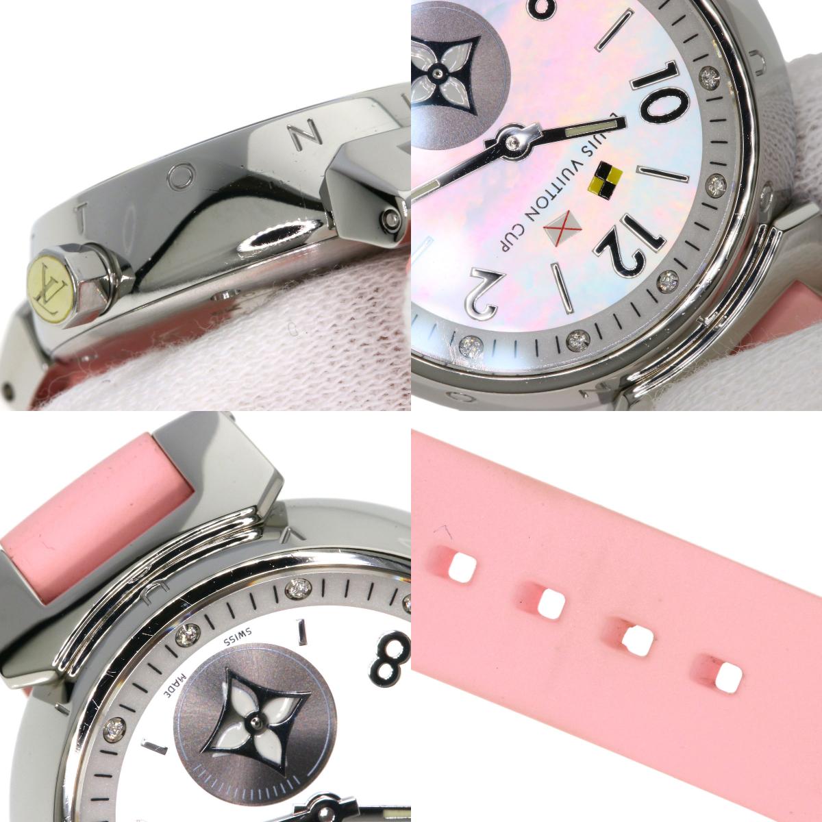 LOUIS VUITTON Tambour Lovely Cup Watches Q12M0 Stainless Steel/Rubber Ladies