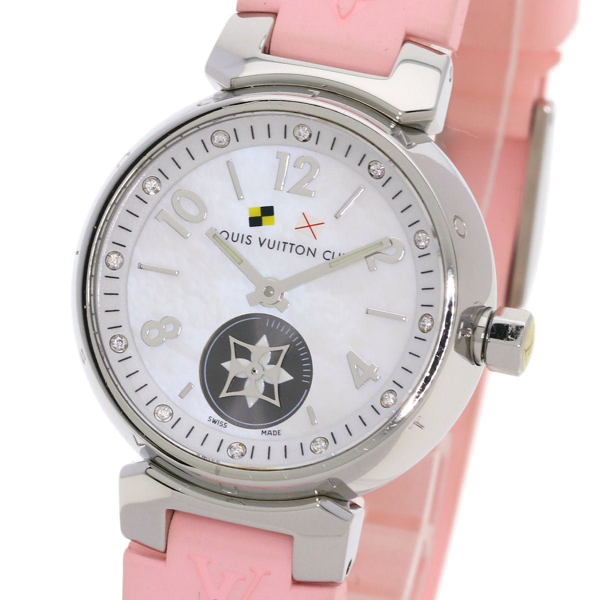 LOUIS VUITTON Tambour Lovely Cup Watches Q12M0 Stainless Steel/Rubber Ladies