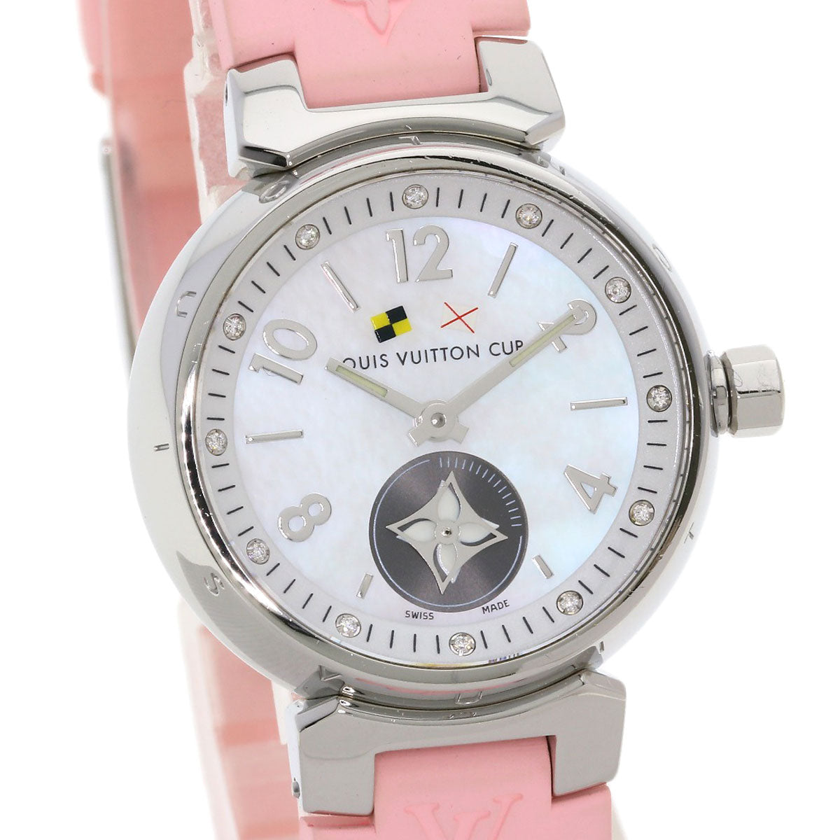 LOUIS VUITTON Tambour Lovely Cup Watches Q12M0 Stainless Steel/Rubber Ladies