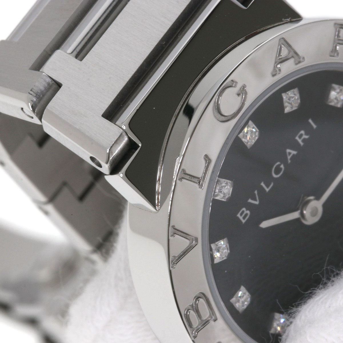 BVLGARI BVLGARI BVLGARI 12P Diamond Watches BB26SS/12 Stainless Steel/Stainless Steel Ladies