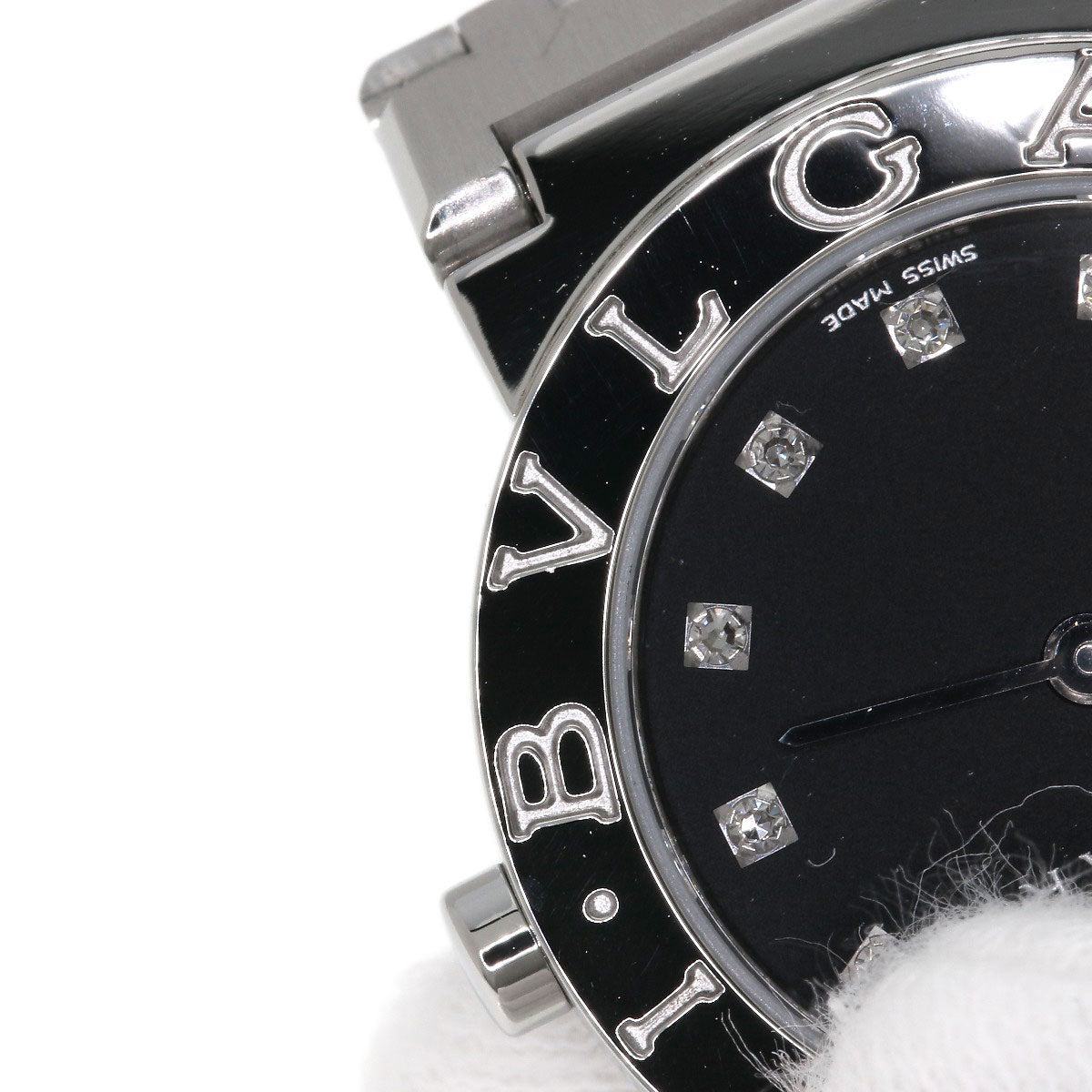 BVLGARI BVLGARI BVLGARI 12P Diamond Watches BB26SS/12 Stainless Steel/Stainless Steel Ladies