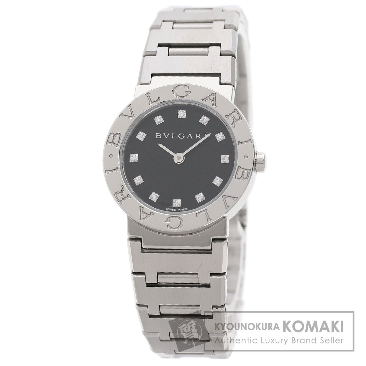 BVLGARI BVLGARI BVLGARI 12P Diamond Watches BB26SS/12 Stainless Steel/Stainless Steel Ladies