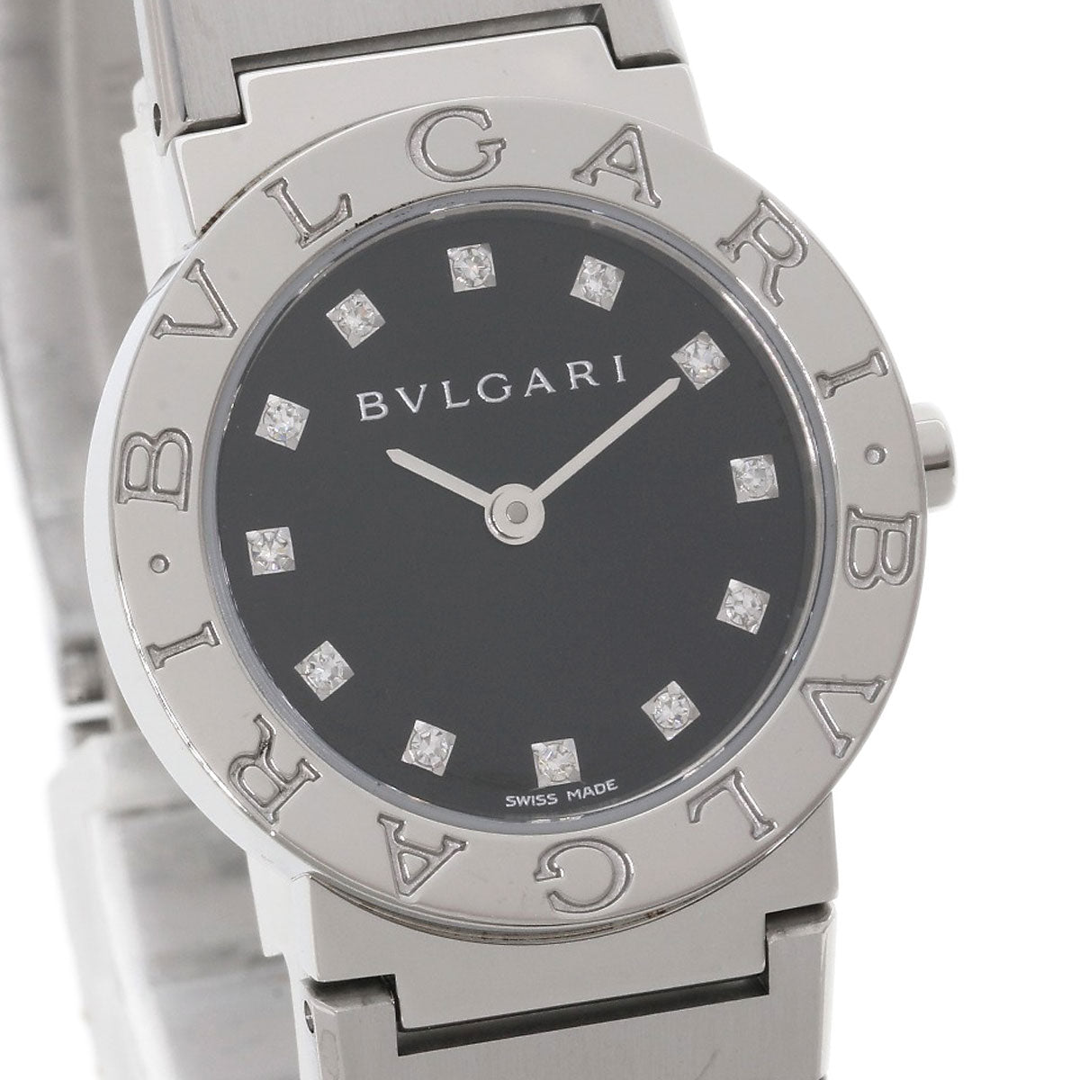 BVLGARI BVLGARI BVLGARI 12P Diamond Watches BB26SS/12 Stainless Steel/Stainless Steel Ladies