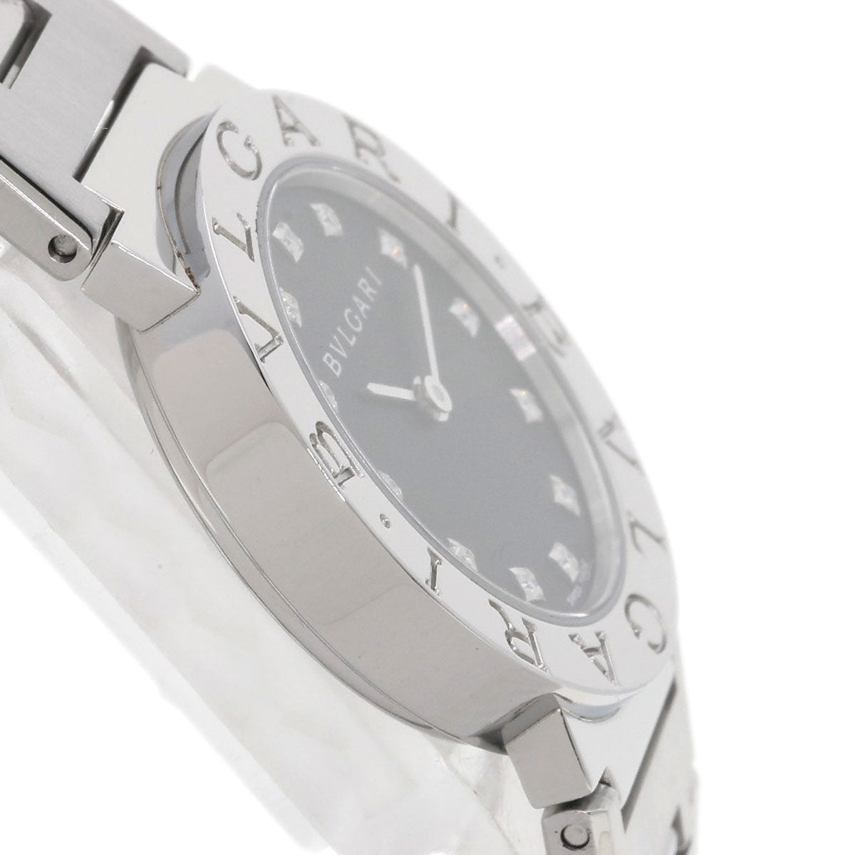 BVLGARI BVLGARI BVLGARI 12P Diamond Watches BB26SS/12 Stainless Steel/Stainless Steel Ladies