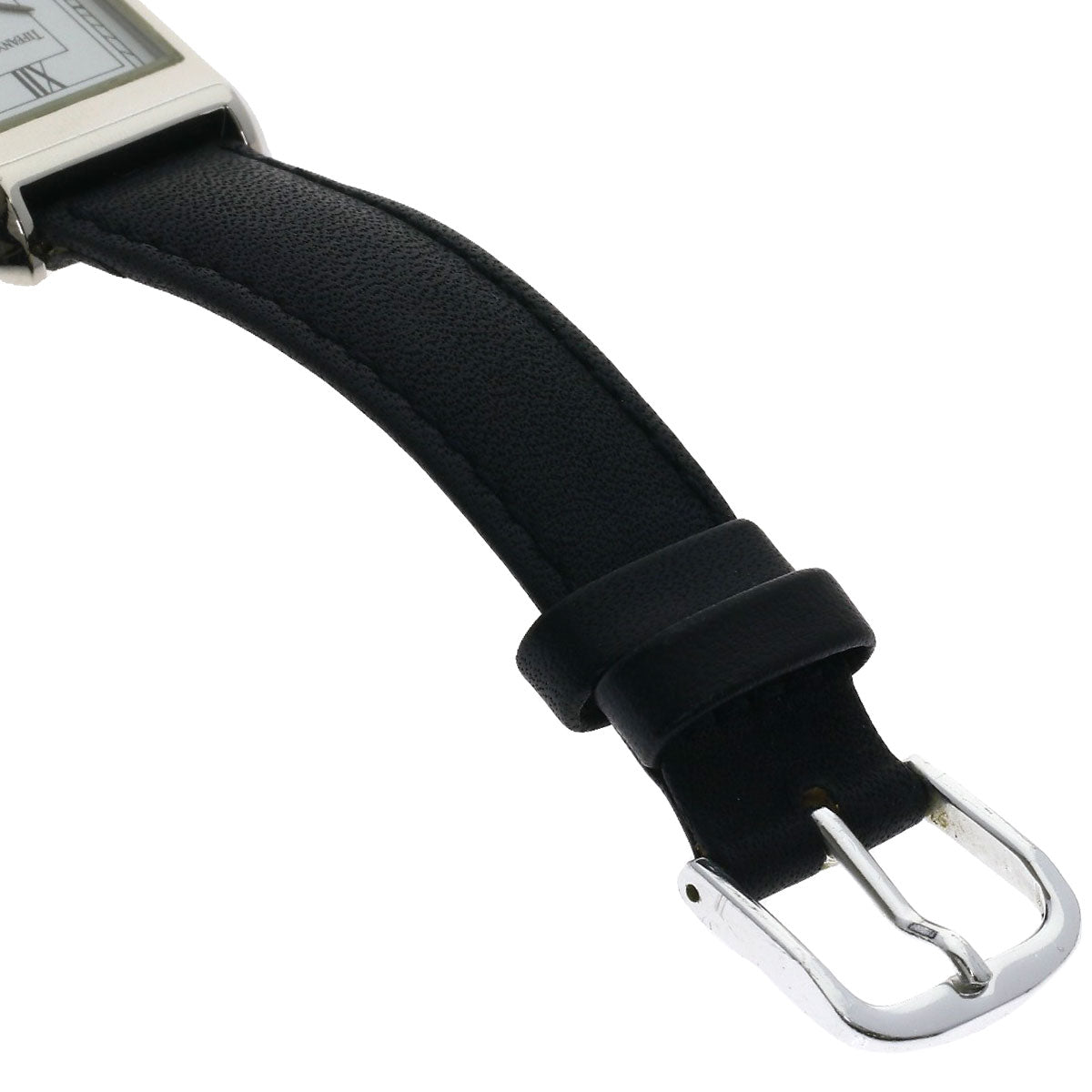 TIFFANY&Co. Classic Square Watches Stainless Steel/Leather Ladies