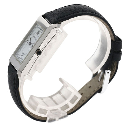 TIFFANY&Co. Classic Square Watches Stainless Steel/Leather Ladies