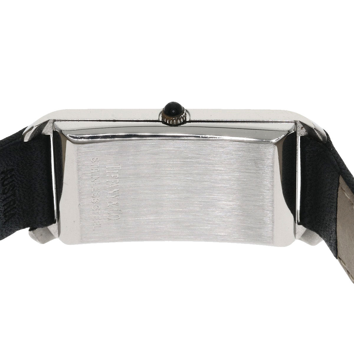 TIFFANY&Co. Classic Square Watches Stainless Steel/Leather Ladies
